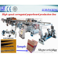 High speed corrugated cardboard production line/carton packaging machine with CE & ISO9001